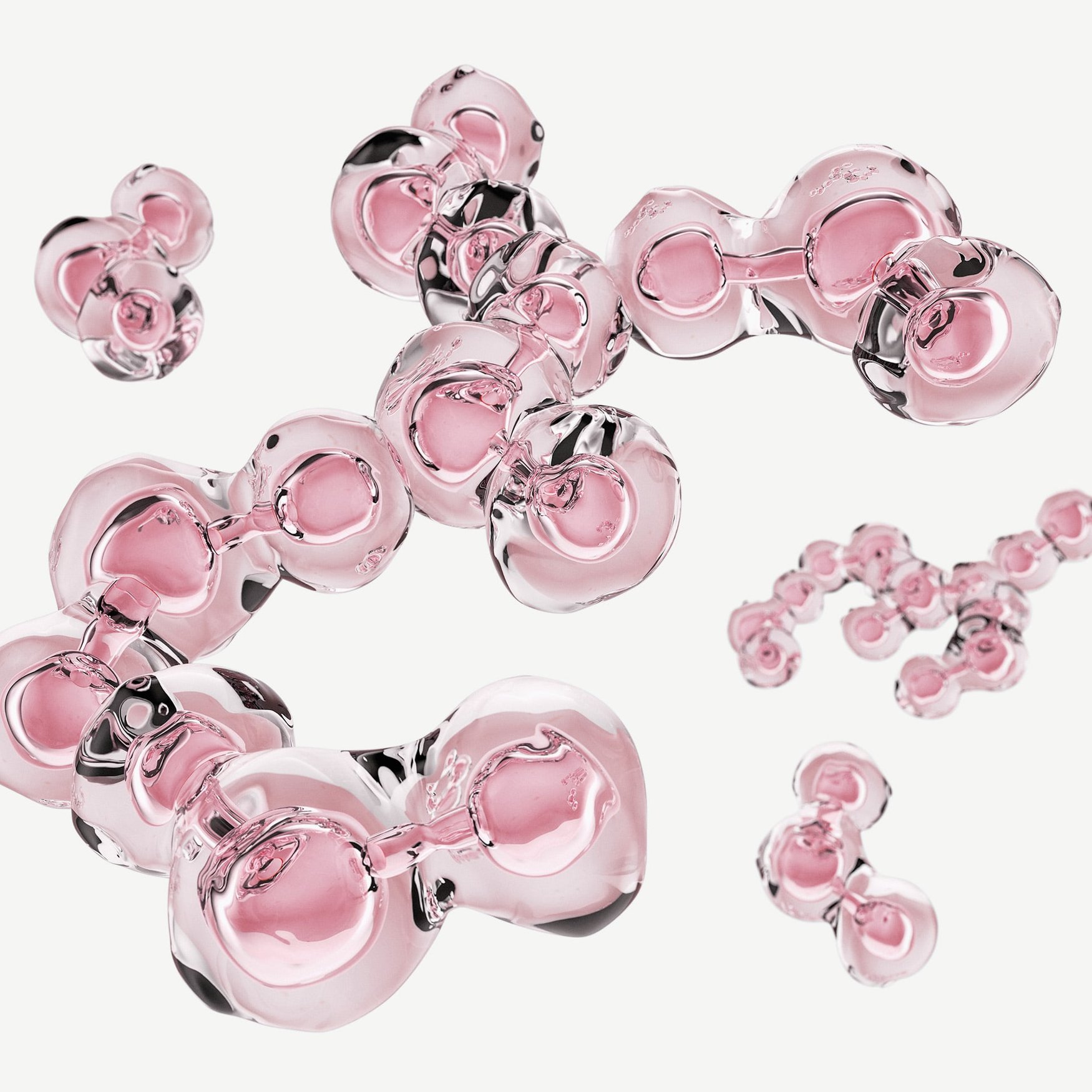 Молекулы (Розовые)